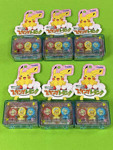 【未開封品】ポケットモンスター(ポケモン)　スタンプトランク（ピカチュウ/プラスル/マイナン）　６点セット　TOMY　現状品「2379」