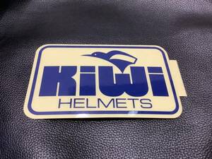 入手困難 正規品 SWISS Kiwi HELMETS ステッカー 1枚 / 当時物 キウイ ヘルメット ビンテージ ロゴ デカール 昭和　BELL　nava MARUSHIN