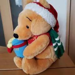 プーさん　クリスマス　ぬいぐるみ