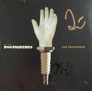 The Pretender (CDsingle) By Foo Fighters Signed Taylor Hawkins Chris Schiflett 海外 即決