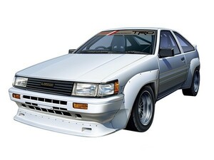 プラモデル　1/24　ザ・チューンドカー　No.62　TRD　AE86　カローラレビン　N2仕様　