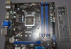 【動作確認済】MSI Z97-S01 LGA1150 BIOS最新化(Z97 GUARD-PRO化) IOパネル付属