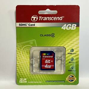 未使用♪ Transcend SDHCメモリーカード 4GB CLASS2 TS4GSDHC2　送料無料♪