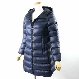 3-DH007【良品】モンクレール MONCLER 国内正規品 ライトダウン ダウンコート ネイビー レディース Sサイズ