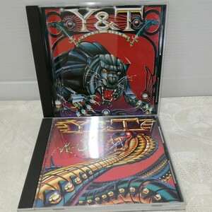 g_t R848 CD “ポリドール　CD 洋楽　「Y&T BLACK TIGER、MEAN STREAK、2枚セット」ケース付き“