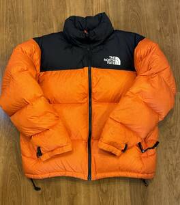 海外限定 THE NORTH FACE 1996 RETRO ノースフェイス ヌプシ 700FIL ダウンジャケット ペルシアンオレンジ L