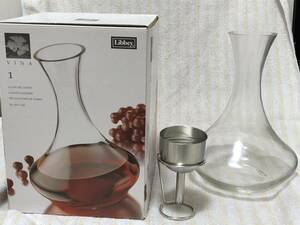 デカンター　デキャンタ　VINA Libbey ガラス　グラス　Glass Decanter 65oz 1.9L ヴィーニャ　赤ワイン