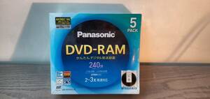 DVD-RAM パナソニック　240分　5枚　カートリッジタイプ