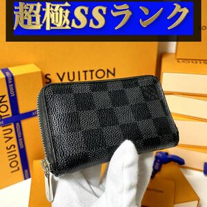 629【超極ＳＳランク】★ルイヴィトン★ジップ 財布 コインケース ダミエ グラフィット★正規品★