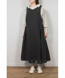 nest Robe ネストローブ ノースリーブ リネンレース付ワンピース 美品