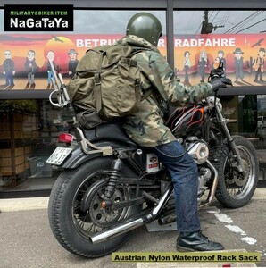 軍用バックパック オーストリア軍放出品 防水 ナイロン リュックサック ビッグサイズ オリーブドラブ