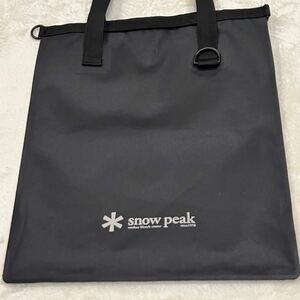 【即決】snow peak スノーピーク トートバッグ　防水 A4サイズok ブラック 黒 TPU アウトドア リフレクター