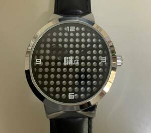 【訳あり商品】EINO ee HANDLESS TIME WEAR ドットBK ユニセックス腕時計