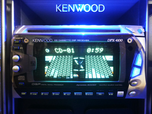 ★KENWOOD DPX-4100！ ★スペアナ・グライコ・ＤＳＰ！★カセット・ＣＤ ★ヘッド・レンズ、クリーニング済！