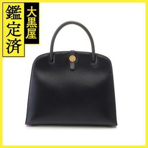 HERMES エルメス ハンドバッグ ダルヴィーMM ブルーインディゴ ボックスカーフ 刻印無し 2148103585425【472】