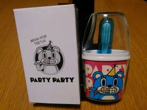 （送料無料）BREEZE　PARTY PARTY　日本製コンパクト歯磨きセット　持ち運び歯みがきセット　学校や幼稚園　携帯はみがきセット歯ブラシ