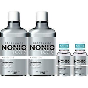 NONIO(ノニオ) プラス ホワイトニング [医薬部外品] デンタルリンス フレッシュホワイトミント セット 600ml×2個ミニリンス+8