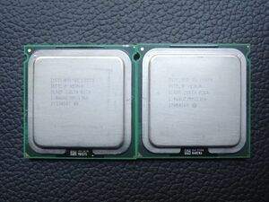 Intel LGA771 Quad Core Xeon L5320 SLAEP 1.86GHz/8M/1066 COSTA RICA 2個セット Dual動作画面有