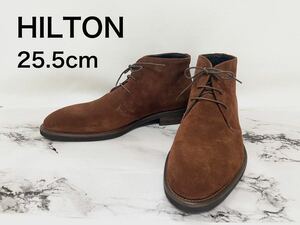 HILTON ヒルトン　新品タグ付　 25.5cm　スウェード 定価約24000円 靴 革靴　