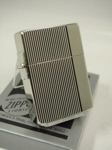 新品 Zippo 1935CCレプリカ・縦縞両面ダイヤカットライン シルバー銀色