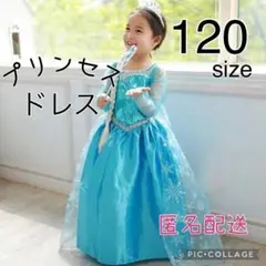 120サイズ プリンセス アナ雪 エルサ ドレス  ディズニー仮装 衣装 キッズ
