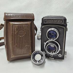 〇Toyca FLEX/トヨカ フレックス 2眼 1:3.5 f=8cm フィルムカメラ ジャンク扱い 中古品〇