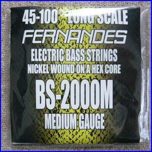 FERNANDES BS-2000M ベース弦 ロングスケール 45-100 ミディアムゲージ4弦1セット新品