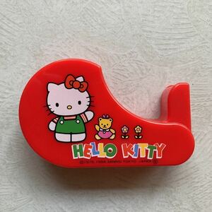 【 ハローキティ テープカッター 】セロテープホルダー Hello Kitty サンリオ 当時物 昭和レトロ ビンテージ 文房具 日本製 1994年