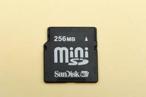 256MB miniSDカード　SanDisk