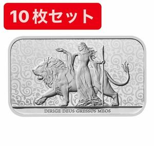 ※10枚セット ウナとライオン 2024年 ロイヤルミント 純銀 1オンス シルバーバー Una Lion Royal Mint