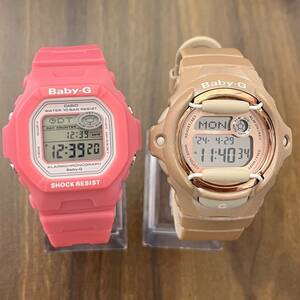 ★CASIO カシオ 腕時計 Baby-G BG-362 ★CASIO カシオ 腕時計 Baby-G BG-169G デジアナ 純正ベルト 【電池交換済 動作確認済】 