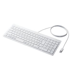エレコム 有線コンパクトキーボード パンタグラフ式 薄型 ホワイト TK-FCP097WH /l
