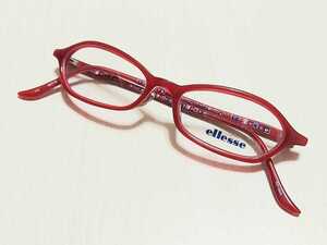 新品　ellesse エレッセ　メガネ　眼鏡　高級感　オシャレ　上品　セルフレーム　軽い　赤色