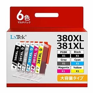 LxTek BCI-381XL BCI-380XL 互換インクカートリッジ Canon用 インク 381 380 6色セット大容
