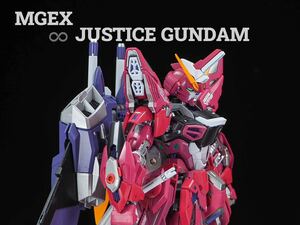 MGEX ストライクフリーダムガンダム　mg インフィニットジャスティス　hgce インフィニットジャスティス　ガンプラ　全塗装　完成品　