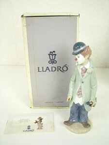 美品　LLADRO　リヤドロ　少年ピエロ　バイオリン　ピエロ　フィギュリン　05472 PAYASITO VIOLIN CIRCUS SAM　陶器　人形