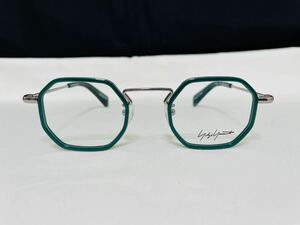 Yohji Yamamoto ヨウジ ヤマモト 眼鏡フレーム YY1066 126 未使用 美品 伊達眼鏡 サングラス シルバー グリーン 8角形 