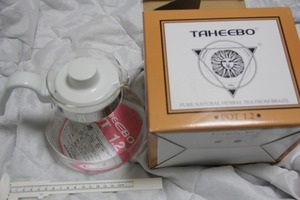 ガラス製 直火 TAHEEBO タヒボポット 1.2L 検索 タヒボ茶 ヤカン ケトル ロゴ マーク グッズ