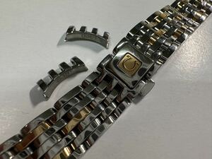 オメガ プレステージ レディース ステンレスベルト ゴールドコンビ　ラグ幅12mm OMEGA stainless steel bracelet 6504/838 GOLD i-1