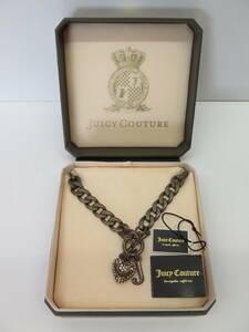 Juicy Couture　ジューシークチュール　ネックレス　ピンクストーンのハート　 赤銅色　ケース付き