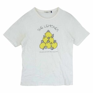 UNDERCOVER アンダーカバー FOR REBELS LEMON 丸首 半袖 Tシャツ レモン ホワイト系 2【中古】