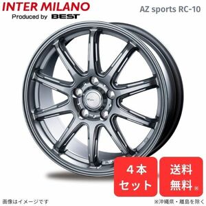 ホイール インターミラノ スイフトスポーツ ZC系 スズキ 4本セット AZスポーツ RC-10 【17×7.0J 5-114 INSET48】