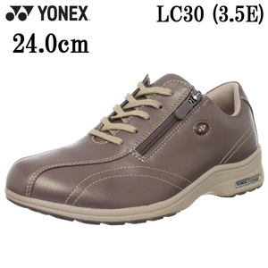 LC30 パールローズ 24.0cm ヨネックス ウォーキングシューズ レディース 靴 3.5E YONEX パワークッション SHWLC30 婦人 軽量ファスナー