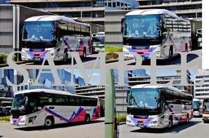 D【バス写真】L版４枚　京阪京都交通　ガーラ　鳥取線　京都駅