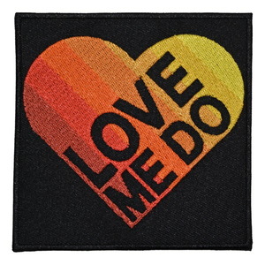 THE BEATLES ビートルズ Love Me Do Gradient Heart Patch ワッペン オフィシャル