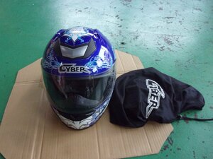 送料無料【CYBER】US-95　フルフェイスヘルメット　Lサイズ☆ジャンク品[バイク]