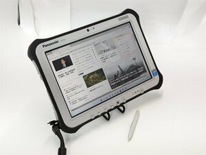 1円～ 10.1型 タブレット ペン付き 中古良品 Panasonic TOUGHPAD G1FABBZCJ 第4世代Core i5 高速SSD Bluetooth カメラ Windows11 Office