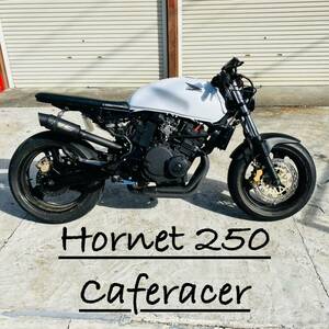 【動画有/自賠有/乗って帰れます】Hornet250 カフェレーサー カスタム★ホーネット250 ホンダ caferacer バイク (検 バリオス cb400sf