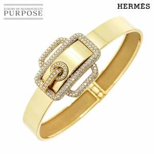 エルメス HERMES サンチュール ダイヤ 1.59ct ブレスレット 16cm K18 YG イエローゴールド 750 バングル Bracelet 90223454