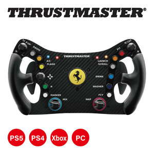 Thrustmaster スラストマスター Ferrari 488 GT3 Wheel Add-On 着脱交換式 ハンコン ハンドルコントローラー ゲーム ステアリングホイール